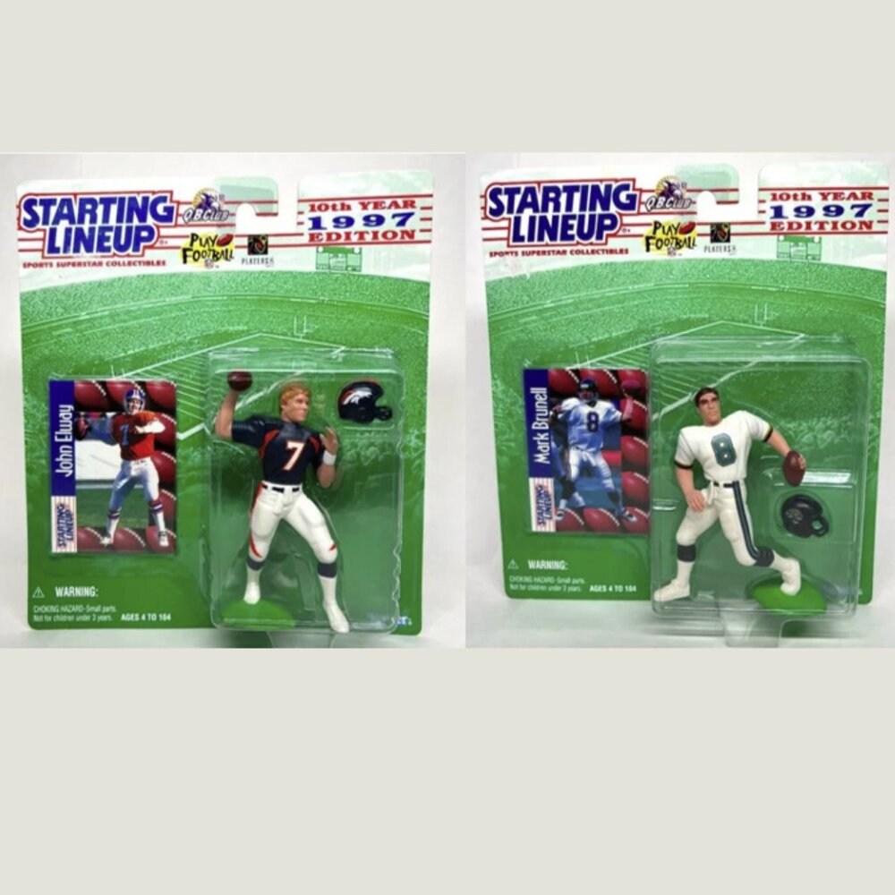 Starting Lineup John Elway & Mark Brunell 1997 Edition Denver Broncos NIB
